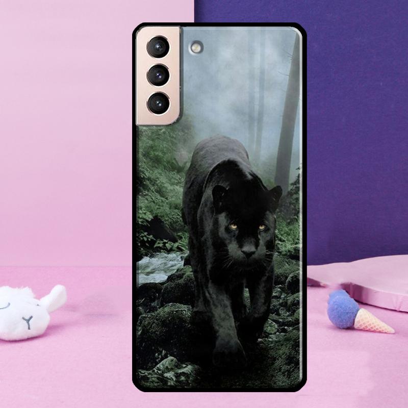 

Cheetah Panther Phone Case For Samsung Galaxy S25 Ultra S23 S20 S21 S22 S24 FE S9 S10 Plus S24 Ultra Cover Galaxy S21 FE