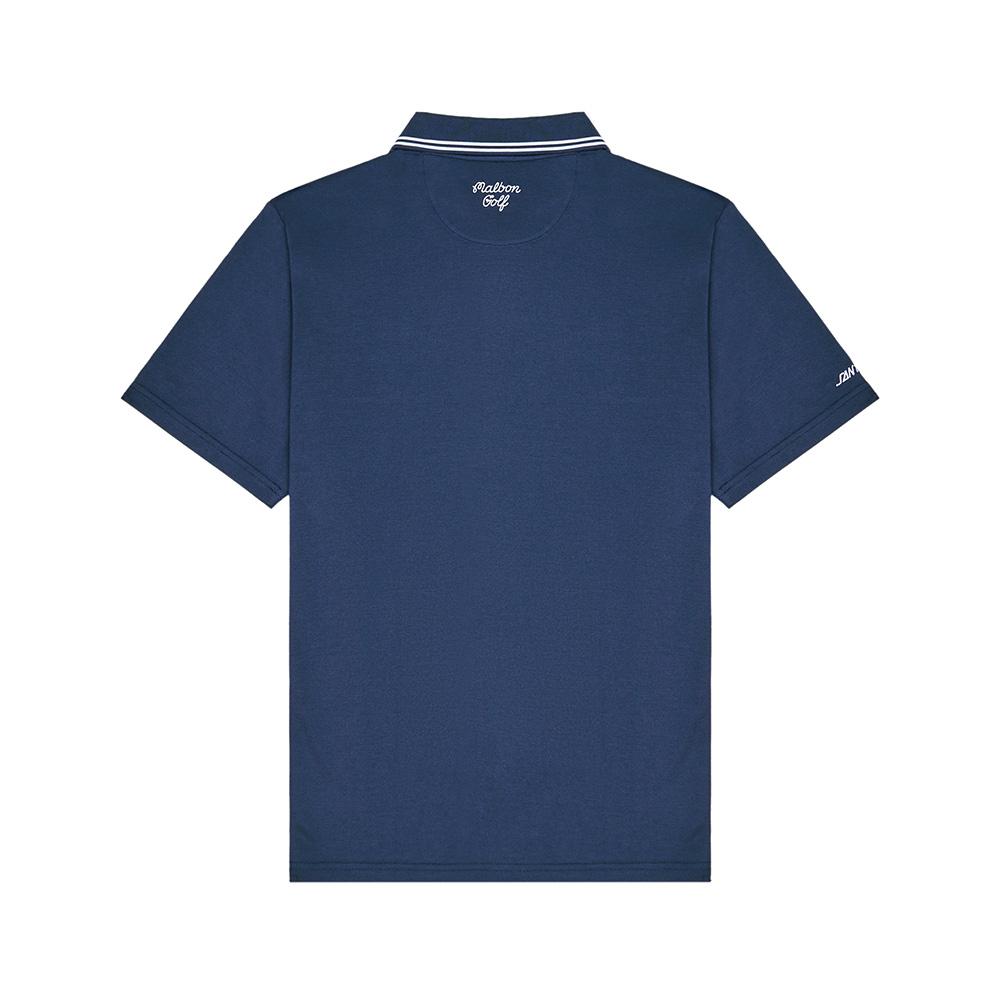 MALBON GOLF [Santa Cruz] Fairway Polo Shirt Navy (Man)