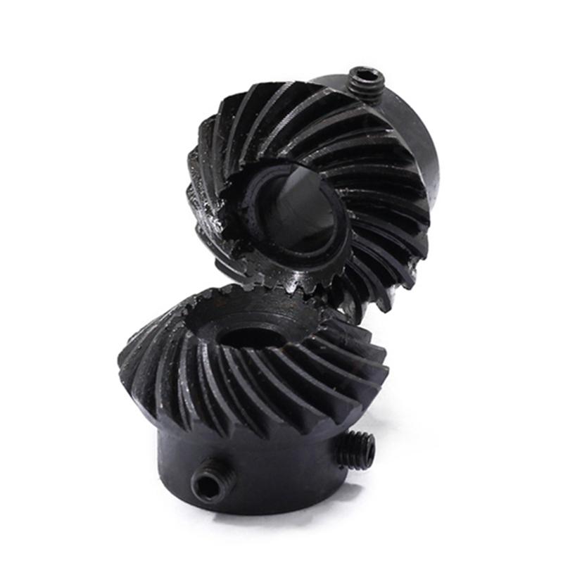 1:1 Precision Helical Bevel Gear 1M 15/20/25 Teeth 5/6/7/8MM Spiral Steel Gear 1M 20T 1M 25T