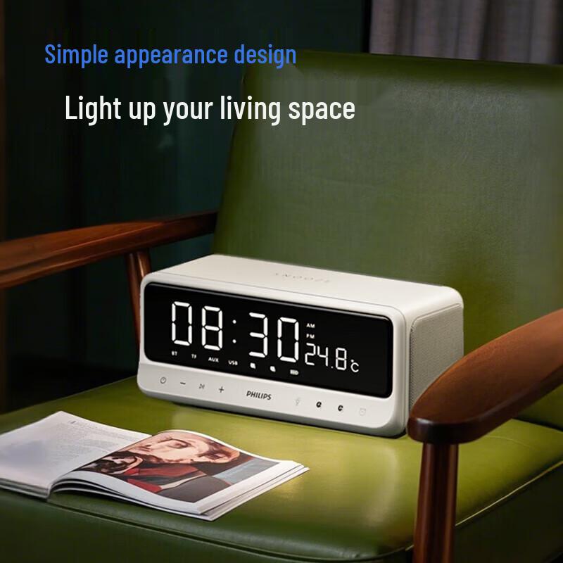 Philips TAS3609 Bluetooth Speaker Alarm Clock