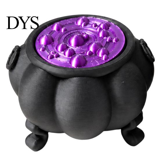 Маленький котел Кликкер Хэллоуинская игрушка ведьмы, 3D-печатная кликающая фиджет-игрушка Снятие стресса Кликер для пальцев, Праздничный подарок для детей и взрослых