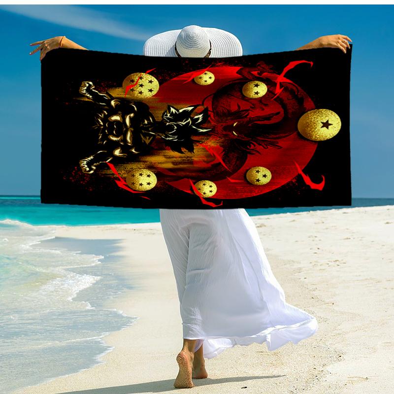Dragon anime Artwork Beach Towel, Super Soft Microfiber, Gift for Her/Him, Birthday, for Pool, Beach, Travel, Home Decor Fan gifts