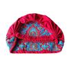 Embroidery Flower Beanies Cap Cashew Flower Canvas Cold Cap Ethnic Style Skullies Hat  Streetwear