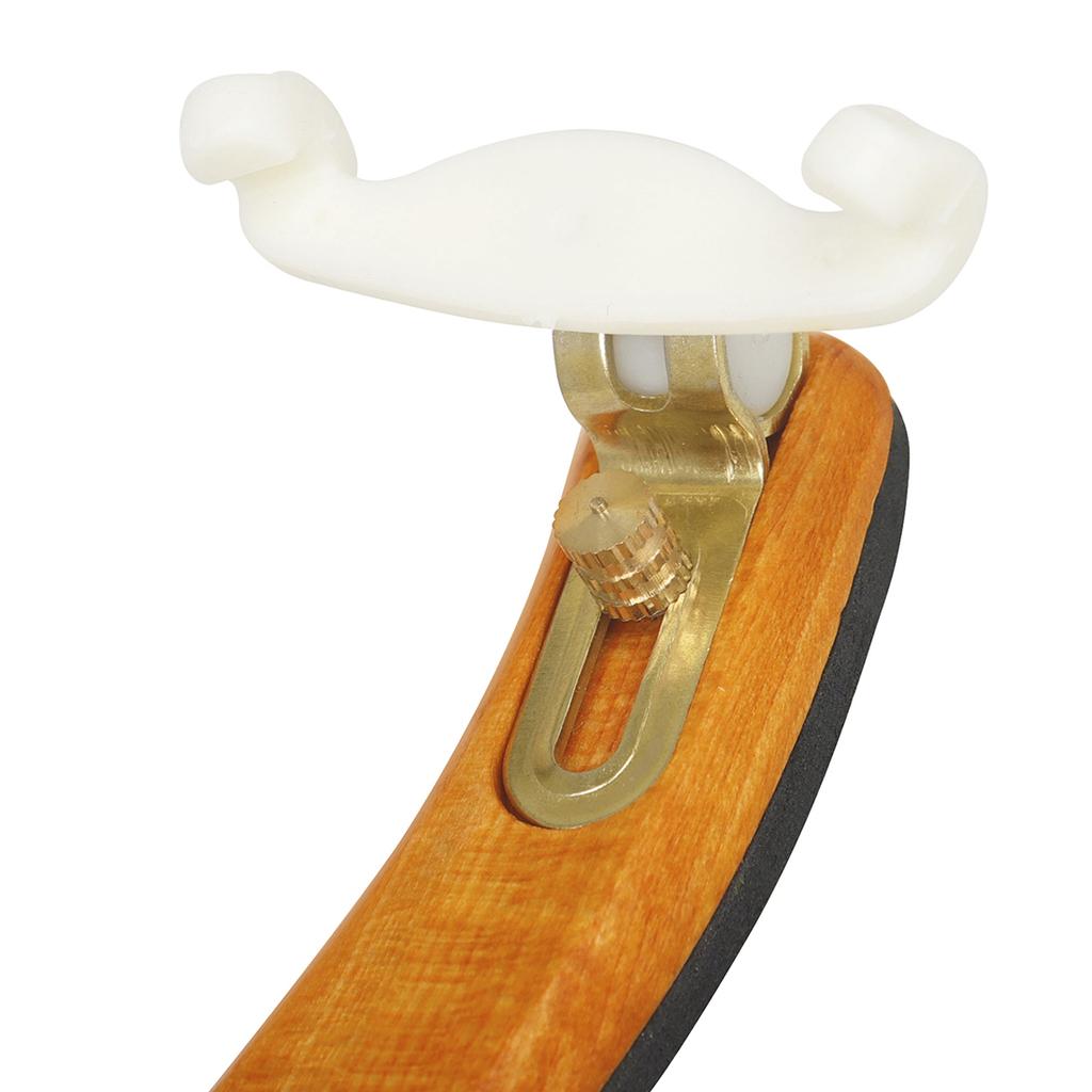 Solid Wood Classical Style Violin Shoulder Rest for 4/4 3/4 Violin with Thickened Sponge, Height Adjustable Shoulder Rest