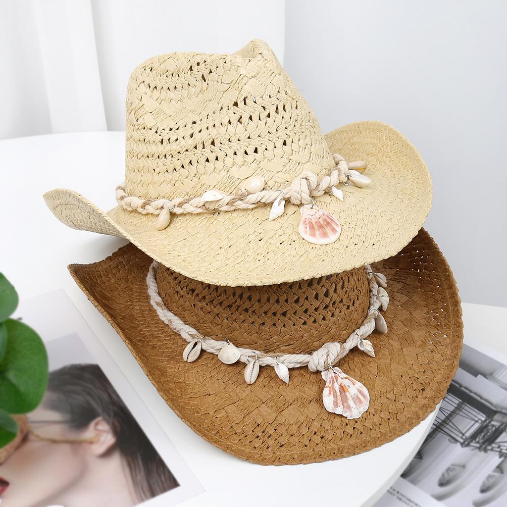 Outdoor Travel Beach Sun Hat Sun Protection Sun Hat Men and Women's New Western Denim Straw Hat