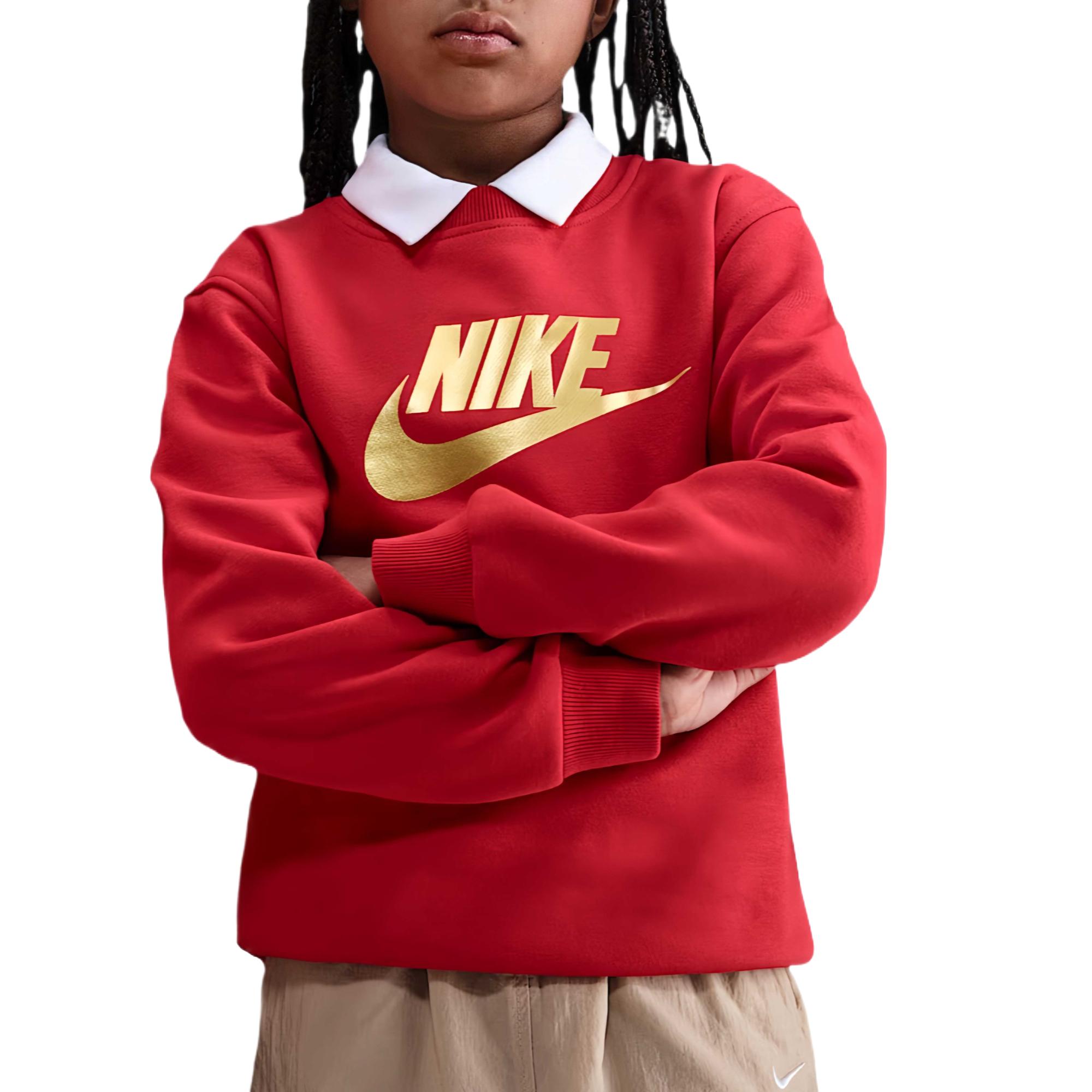 

Nike Спортивная одежда Клуб Удобная толстовка с длинным рукавом Детские топы HQ0975-657 M