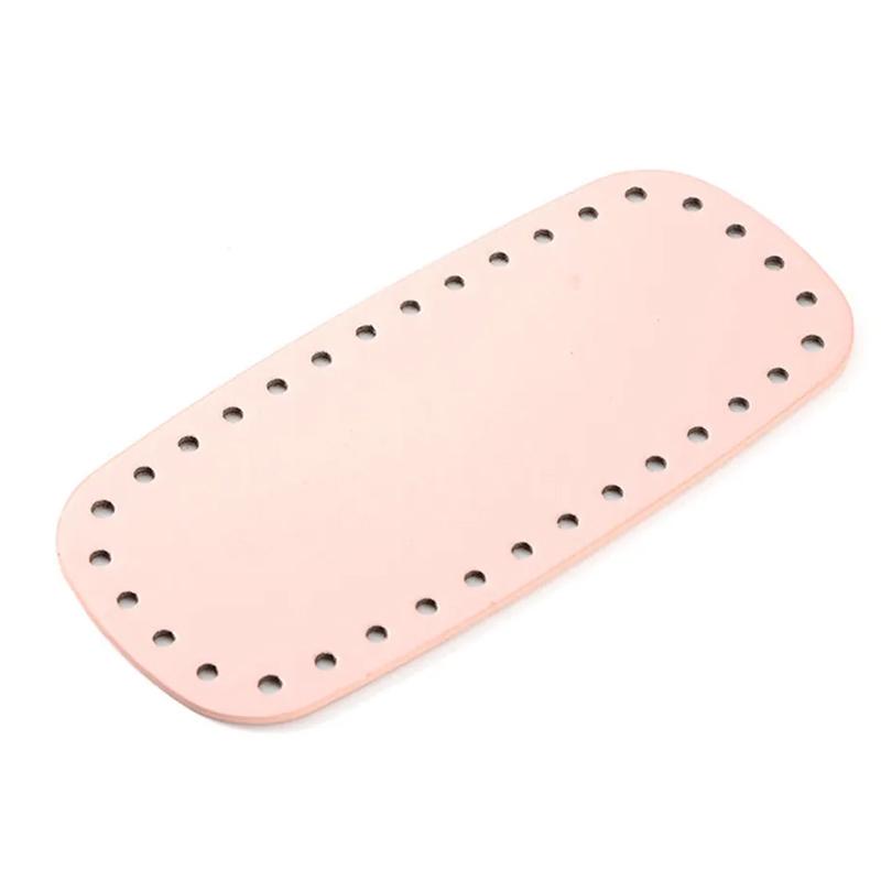 Knitted Bag Long Bottom Pu Leather Bag Bottom Handmade Bottom With Holes Diy Crochet Bag Bottom Accessories