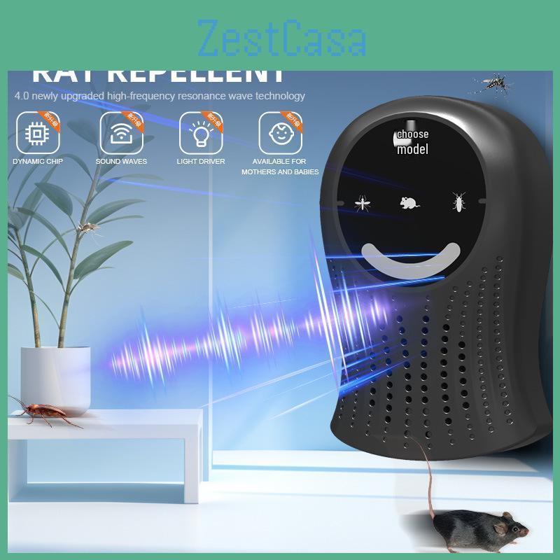 Touchscreen Silent Mosquito Ultrasonic 2024 Repeller With Threespeed Variable Frequency Light