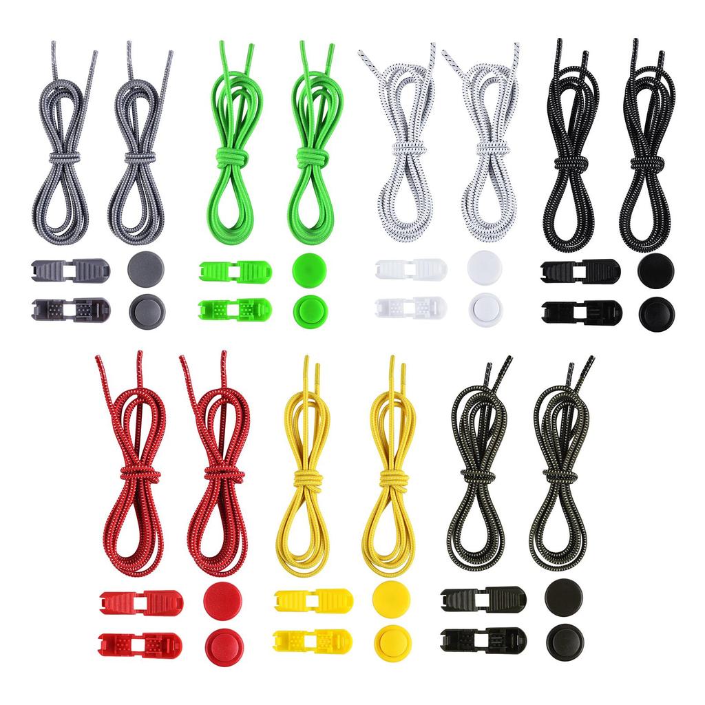 Stretching Lock Shoelaces Sneaker Elastic Laces Drawstrings Running/Jogging Lazy Shoe Laces No Tie