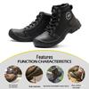 Steel Toe Lightweight Anti-smash Puncture-resistant Safety Boots for Men - Comfortable and Durable for Long Hours