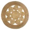 Tapis Ajouré "Esra" Jute D80cm - Atmosphera Createur D'interieur