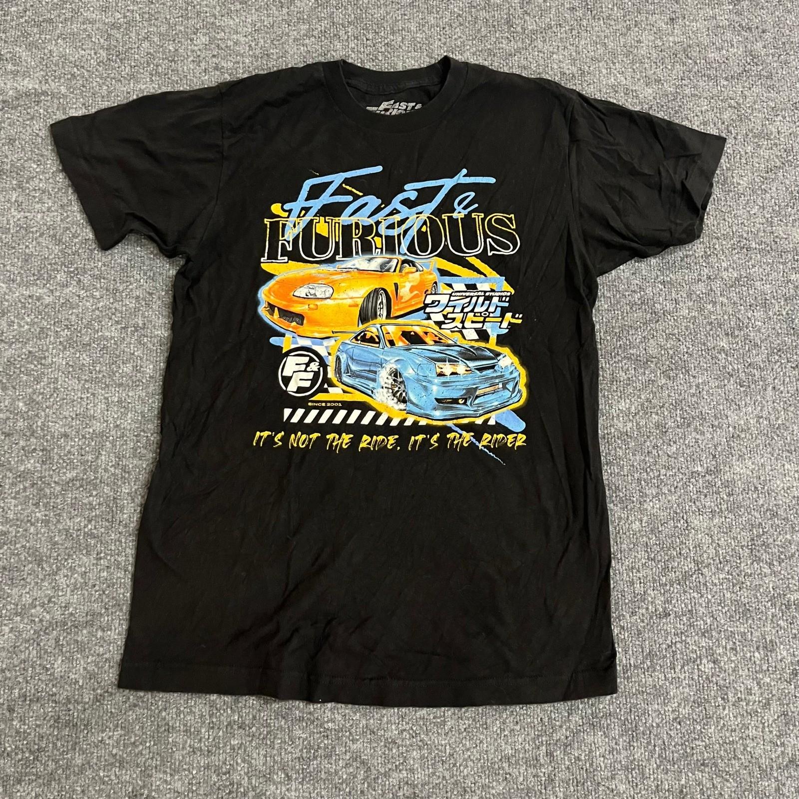 Fast & Furious T-Shirt Mens Size M Black Graphic Movie Promo JDM Supra Skyline XXXXL