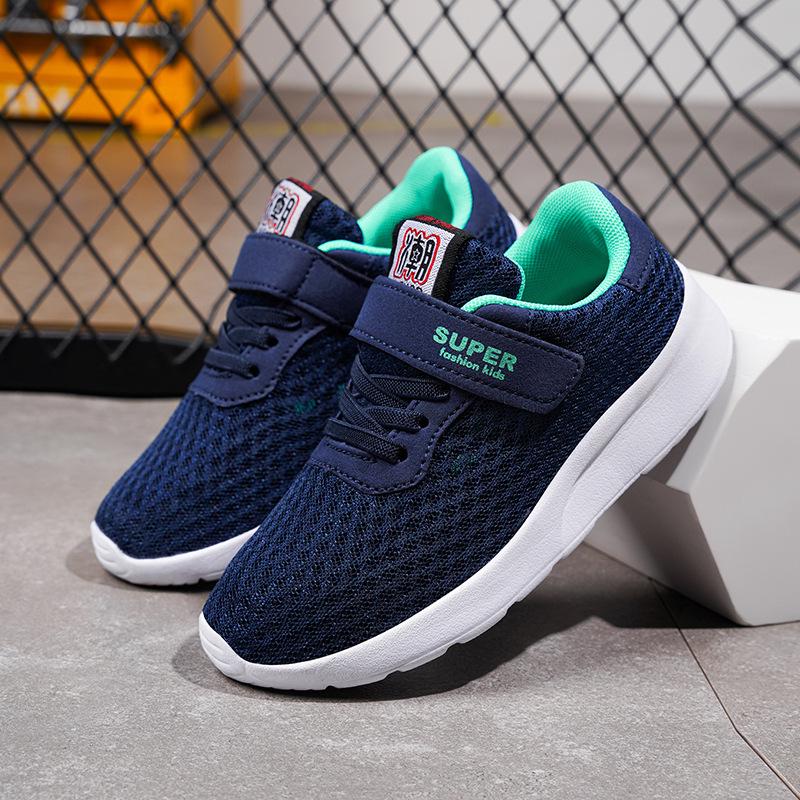 Boys & Girls Lightweight Breathable Sports Shoes, Double Mesh, Ages 7-12, Spring & Autumn Versatile Running Sneakers.