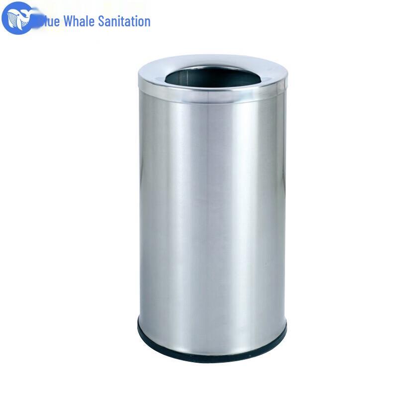 Stainless Steel Hotel Lobby Floor-Standing Trash Can