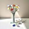 Ornamento de Flor de Vidro Artesanal Buquê de Flores Simuladas Presente Rosa Margarida Namorada Flor de Cristal Casa Sala de Estar Quarto