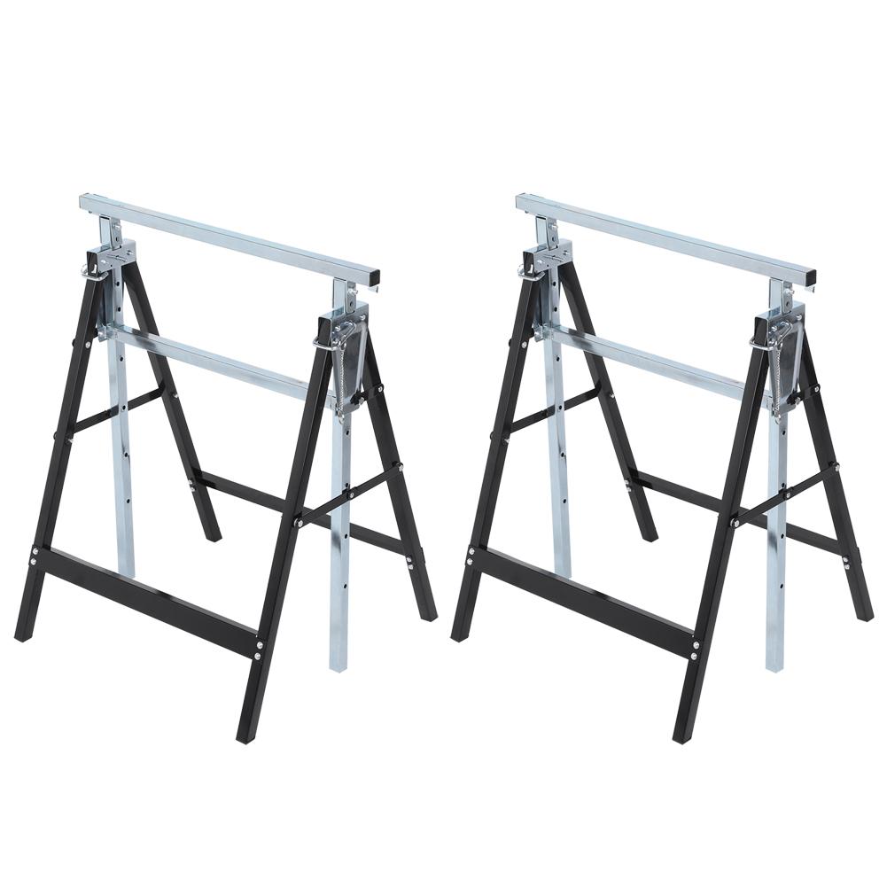 2Pcs/Set Height Adjustable Detachable Folding Lifting Bracket Frame Support for Work Table