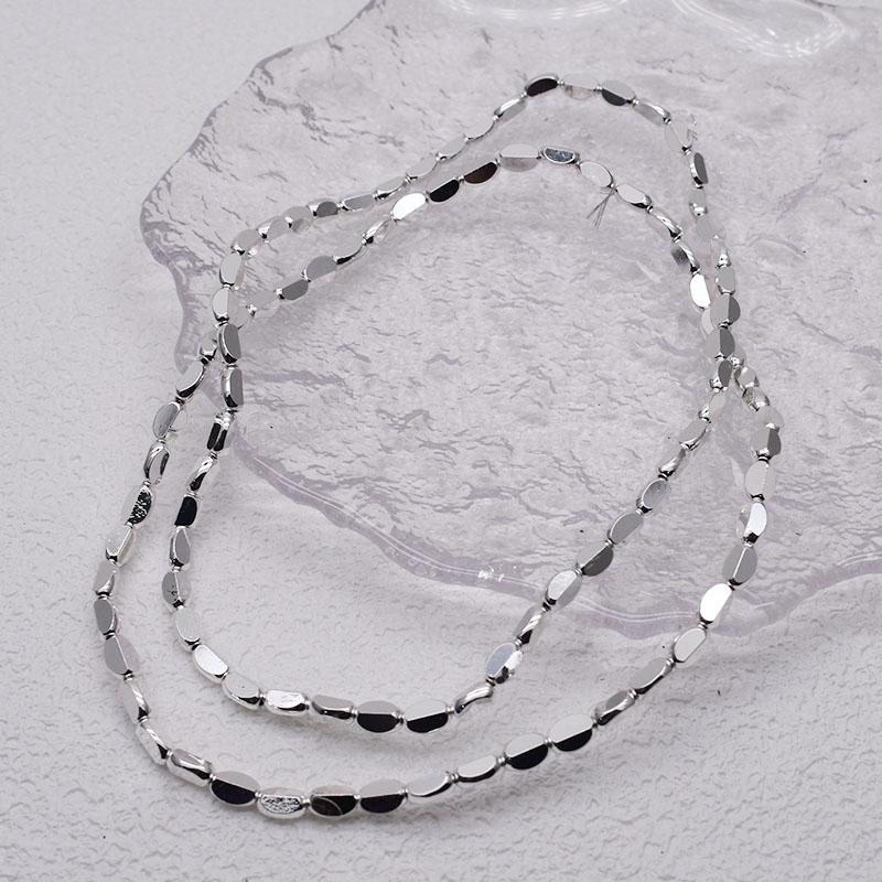 4x7mm 50pcs/lot Briolette Oval Glass Beads Plating Gold Color Crystal Glass Loose Spacer Beads For Beads for Jewelry Making DIY 4X7mm About 50pcs