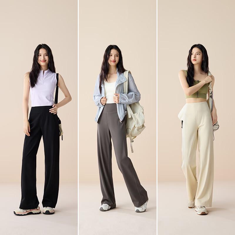 SOFSIL Women's High-Waist Casual Wide-Leg Pants