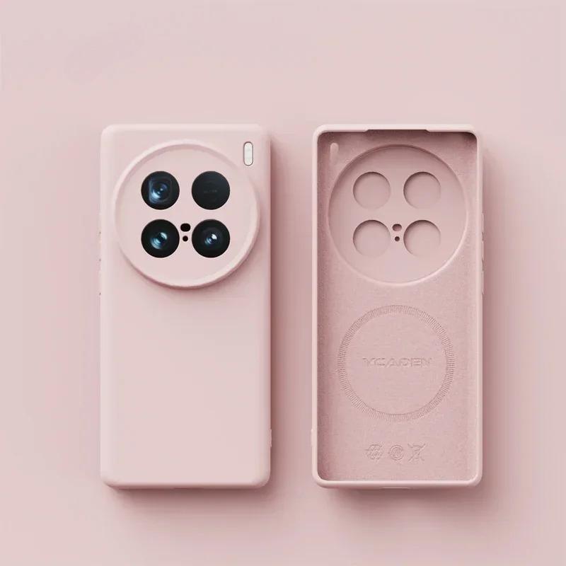 For Magsafe Liquid Silicone Case For VIVO X300 Ultra Soft Skin Smooth Magnetic Wireless Charging Cover Bumper For VIVO X300Ultra