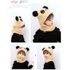 Children Cartoon Cute Bear Rabbit Hat Scarf Girls Boys Winter Soft Thicken Scarves Beanie Double Warm Fleece Kids Hats