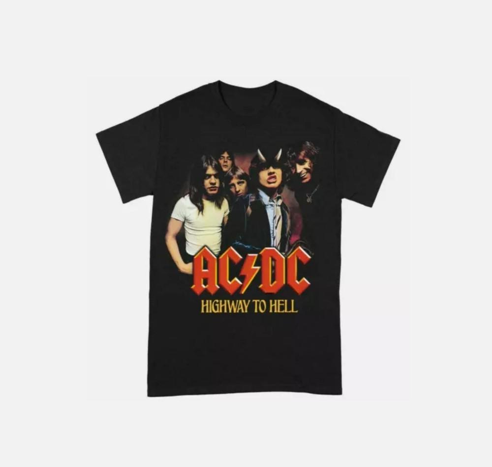 Новая Мужская футболка AC DC Highway To Hell Черная Хлопковая Футболка S-5XL Унисекс Футболка S