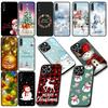 Schneemann Frohe Weihnachten Schneebaum Hirsch Geschenk Hülle für Samsung Galaxy S25 Edge S24 S23 FE Plus Ultra A16 A15 A55 A57 5G Hülle