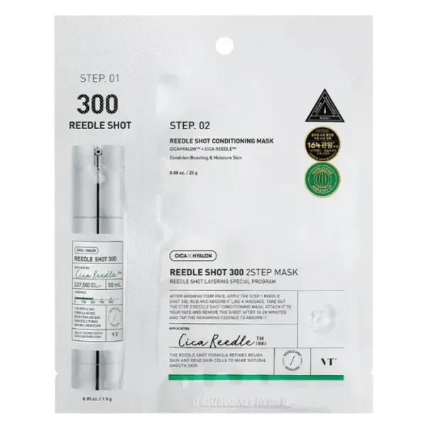 VT COSMETICS (bo5) Reedle Shot 300 2 Step Mask (1.5g+25g) * 5ea / No Box(Case)