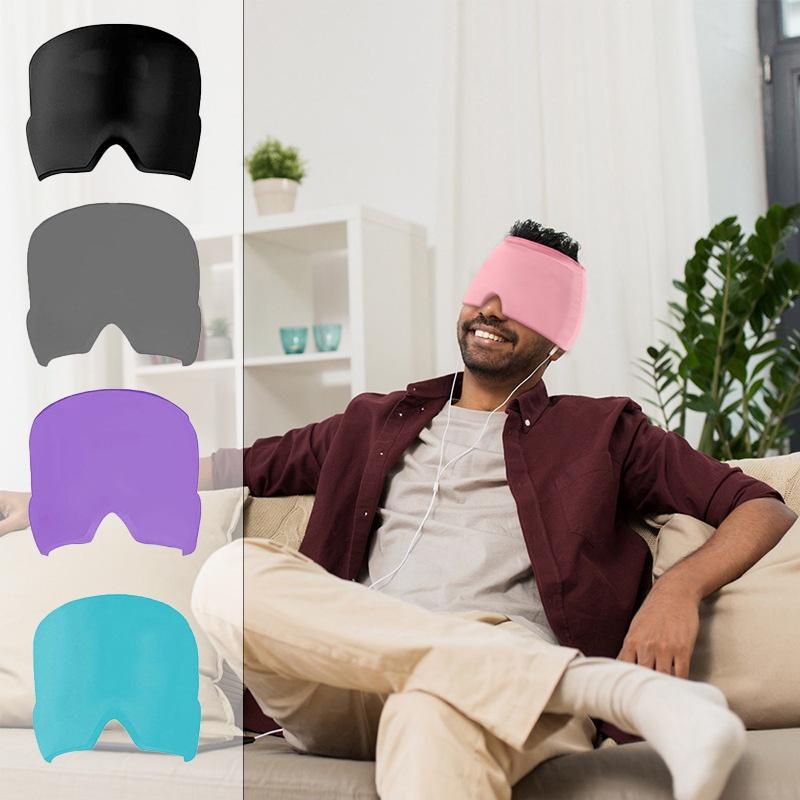 Opaska na głowę na migrenę lód ciepło żel chłodzący owijka na głowę na ból głowy