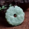 Jade Pixiu Pendant Necklace for Men & Women - Fashionable, Versatile Sweater Chain with Imitation Jade Design.