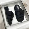 2024 SUMMER Thick Sole Slippers for Women Button Design Casual External Wearing Slippers Shoes for Women Zapatos De Mujer