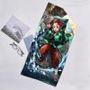 Tanjirou Nezuko Fashion Beach Towel: Ideal for Summer Adventures Soft, absorbent and quick drying suitable for swimming and bathing
