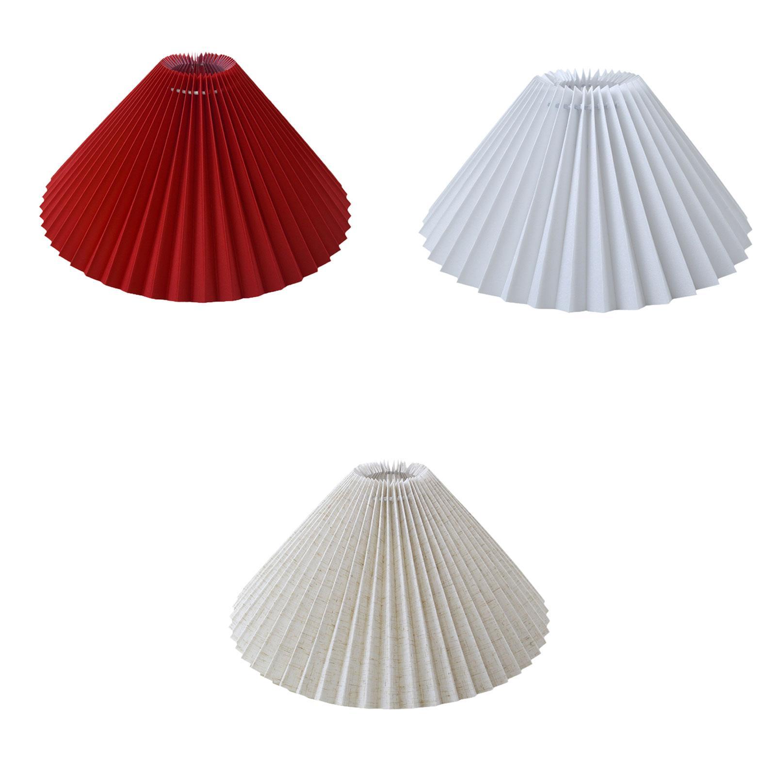 

Pleated Lampshade Floor Light Cover Lighting Fixtures Cloth Modern Lampshade for Kitchen Bedroom Hotel Office Home білий
