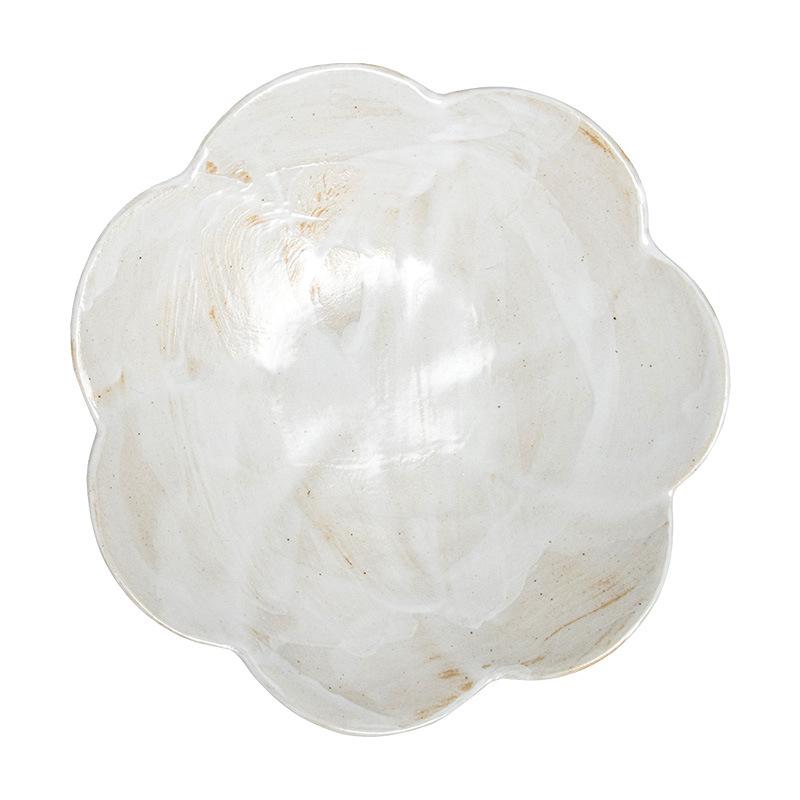 European Ceramic Flower Shape Dinner Plate Creative Western Steak Pasta Plate Home Lace Salad Dessert Dishes Kitchen Tableware