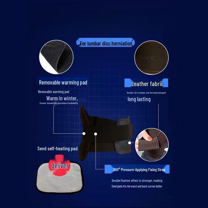 BLUE FLASH Lumbar Support & Pulse Massager