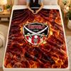 Flannel BlanketSheffield United Football Warm Soft Throw Blanket for Indoor Sofa Bed Living Room Use