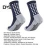1 Pair Sports Socks Anti-slip Silicone Bottom Mid-tube Sweat Absorption Fine Knitting High Elasticity Daily Wear Football Basketball Calf Socks