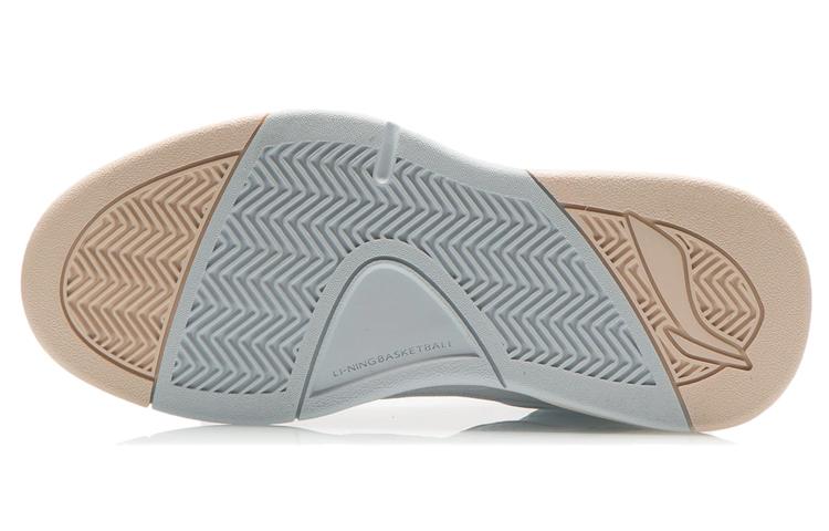 Li Ning Cushioning Slip Resistant Abrasion Resistant Breathable Lightweight Mid top Vintage Basketball Shoes Women's AGBR084-1