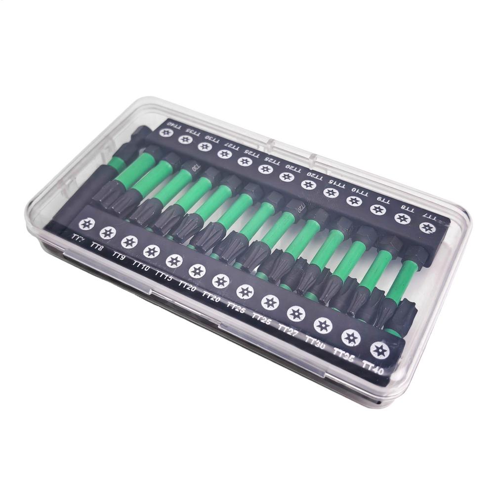 

32pcs Tamper-Proof Torx Bit Set Professional Torque Socket Kit for Automotive, Construction & Metalworking TT7-TT40 Security Bit