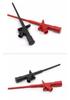 Insulated 4mm Banana Plug Multimeter Probe with Flexible High Voltage Differential Clip and Retractable Hook