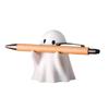 Cute Ghost Pen Holder Spooky Halloween Gift Resin Office Desk Decor Creative Home Decoration Festive Party Supply Gift Idea