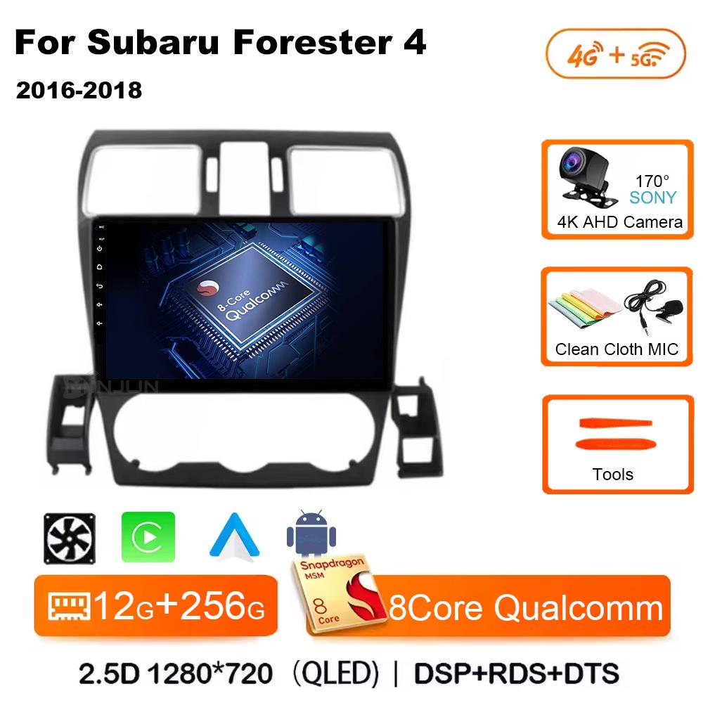 Android 14 Auto Qualcomm Car Radio for Subaru Forester 4 SJ WRX XV 2015 - 2018 Multimidia Player Navigation Head Unit Carplay