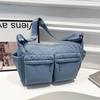 Unisex vodoodpudivá nylonová crossbody taška s více kapsami