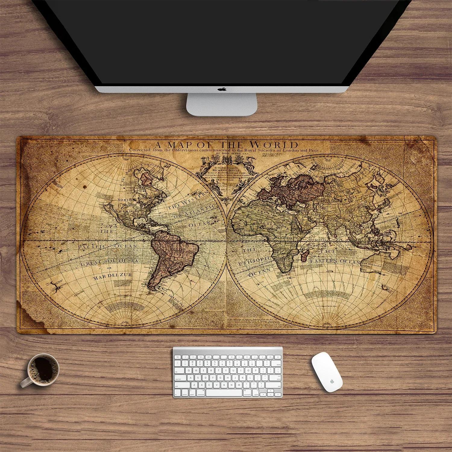 

Древняя карта Средиземья Коврик для мыши Большая площадь XXL Игровой Офисный Настольный компьютер Ковер Коврик для стола для ноутбука Настольный коврик Ковер для клавиатуры 40x80cm