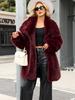 Autumn and winter new imitation fur fur coat in Europe and America imitation fox fur lapel environmentally friendly fur coat