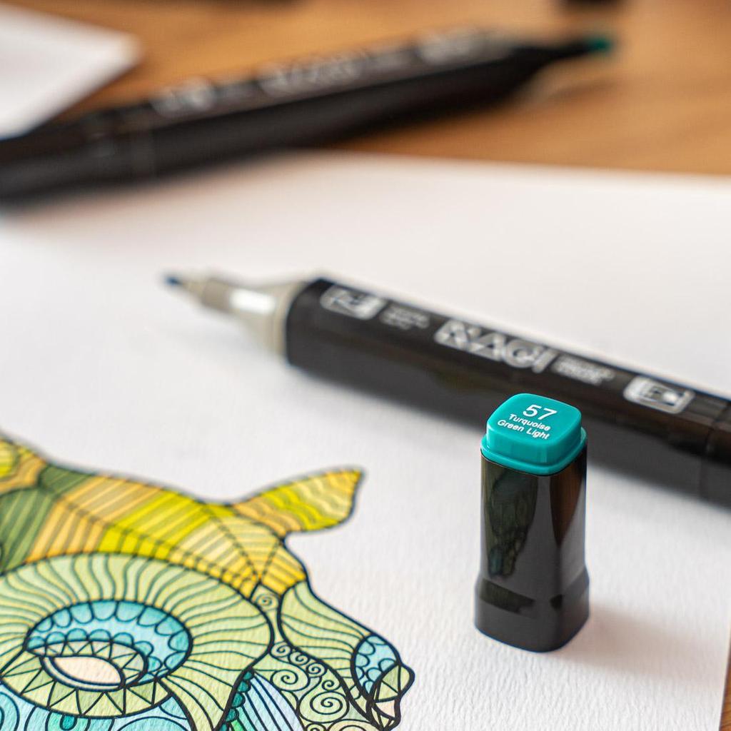 Alcohol MARKERS 264 Double-Sided Markers, Pens