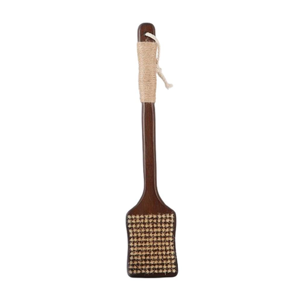 Ergonomic Massage Brush Wood Bath Exfoliating Brush Skin Care Long Handle Brush  Bathroom Tools