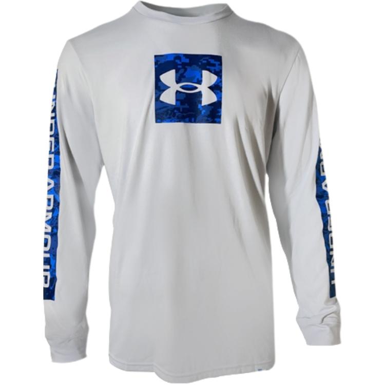 Under Armour Logo Round Neck Long Sleeve Loose T-Shirt Men tops 1366464-014 L