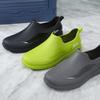Low-top rain shoes waterproof and non-slip water shoes male adult warm waterproof shoes shallow mouth non-slip rubber shoes