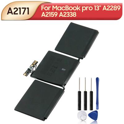 Wiederaufladbarer Lithium-Akku für MacBook Pro 13" Baujahr 2019 A2289 A2159 A2338 A2171 Laptop-Akku 5103mAh mit Werkzeugen