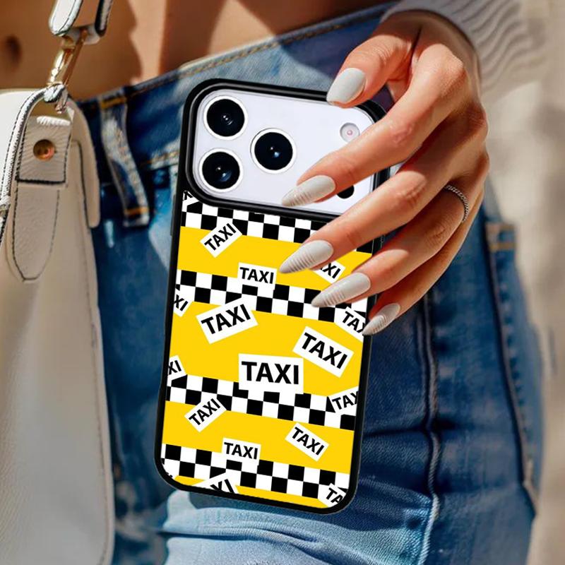 NYC Yellow Taxi Cabs Phone Case For iPhone 17 Air 14 15 13 12 Max Cover For Apple 16e 11 Pro Max Plus Coque